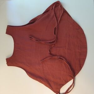 Rust Sleeveless Women's Top